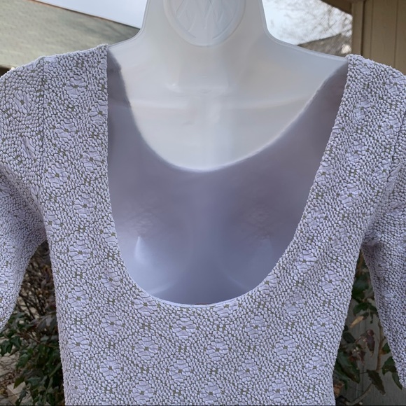 Free People Light Grey Open Back Sheath Dress |XS - Picture 5 of 8